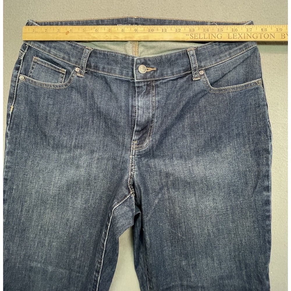 Chico's Straight Leg Jeans Sz 2.5s US 17x27 NEW - Picture 4 of 8